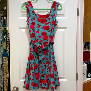 Effie’s Heart Floral Sleeveless Dress